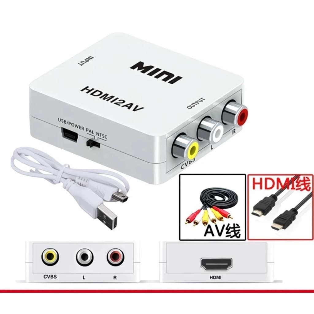 Adaptador De Conversor De Video Vga Para Hdmi 1080p Vga2hmi,hdmi2Vga