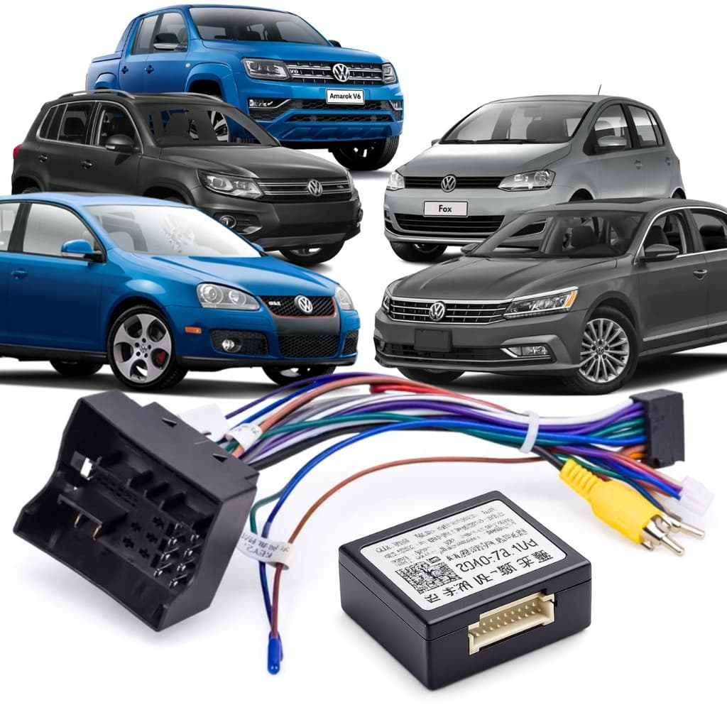 Chicote + Interface Canbus Jetta Amarok Fox Tiguan 12 A 2017 P/ Comandos De Volante Plug And Play