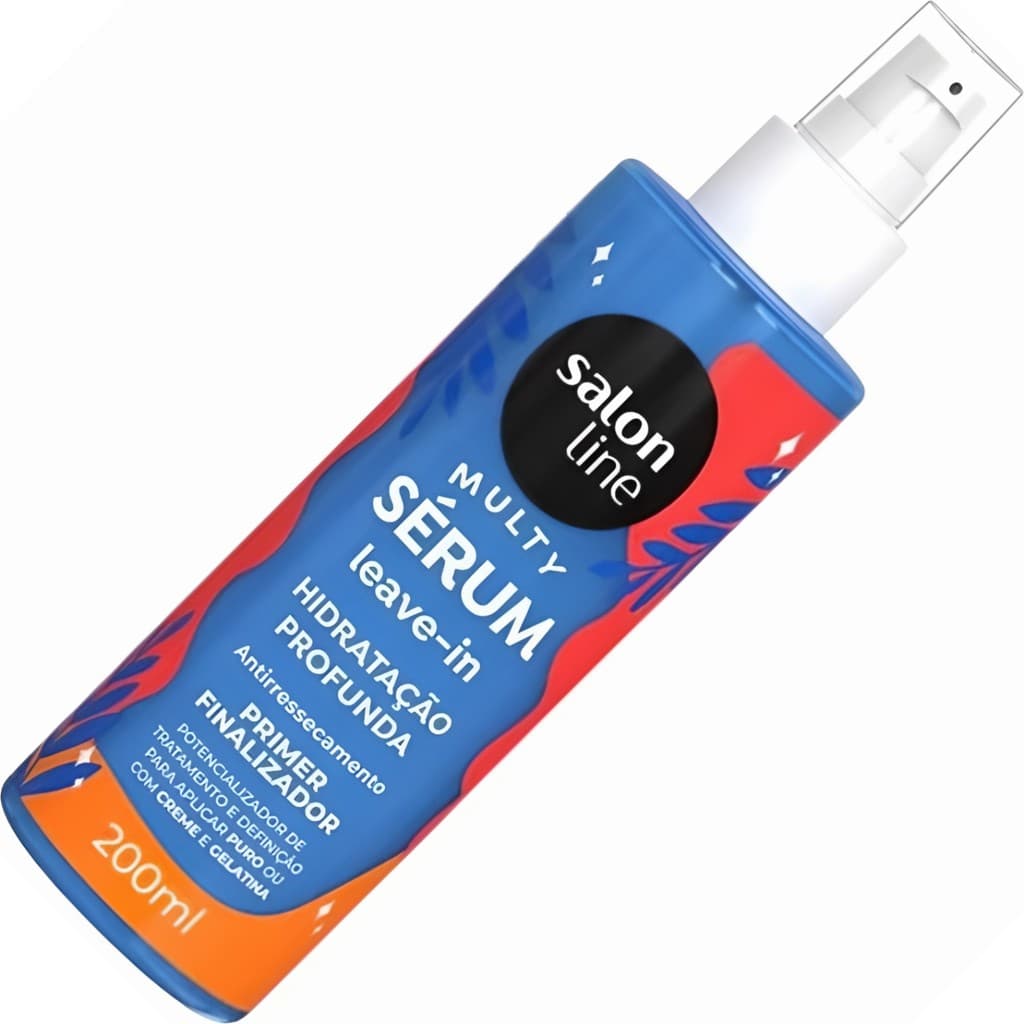 Sérum Leave-in Salon Line Multy Hidratação Profunda 200ml Primer Finalizador Anti Frizz Proteção Térmica 230°