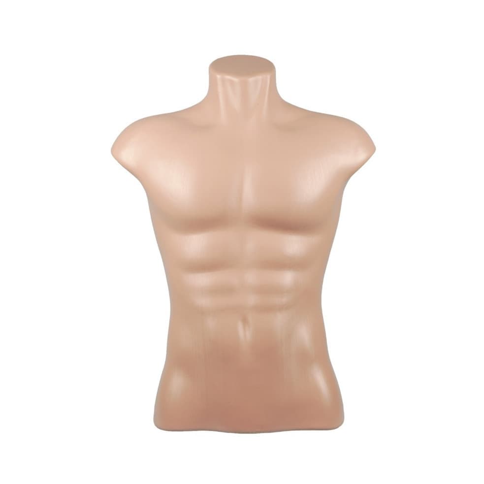 Busto Masculino Expositor Manequim Bege