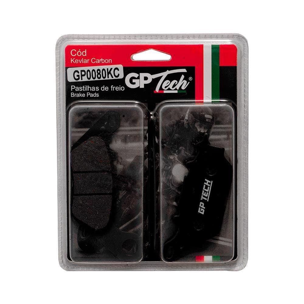PASTILHA FREIO GP TECH 0080KC (D) FACTOR 125 / CRYPTON 115 / FAZER 150 / (T) NMAX 160 2016-