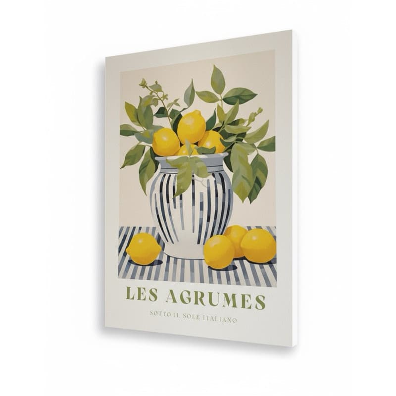 Quadro Decorativo Cozinha Limão Limonada Italiano