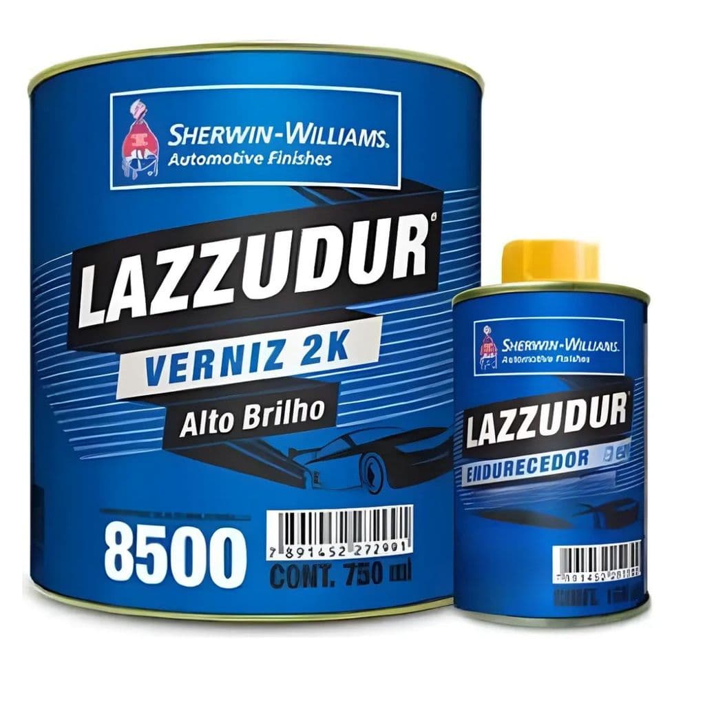 Verniz 2K Alto Brilho Lazzudur 8500 Sherwin Williams + Catalisador