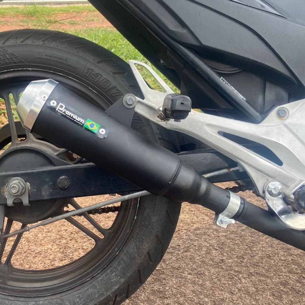 Escapamento Ponteira moto Cb 300 300r 2009 a 2015 Esportivo Roncado-R