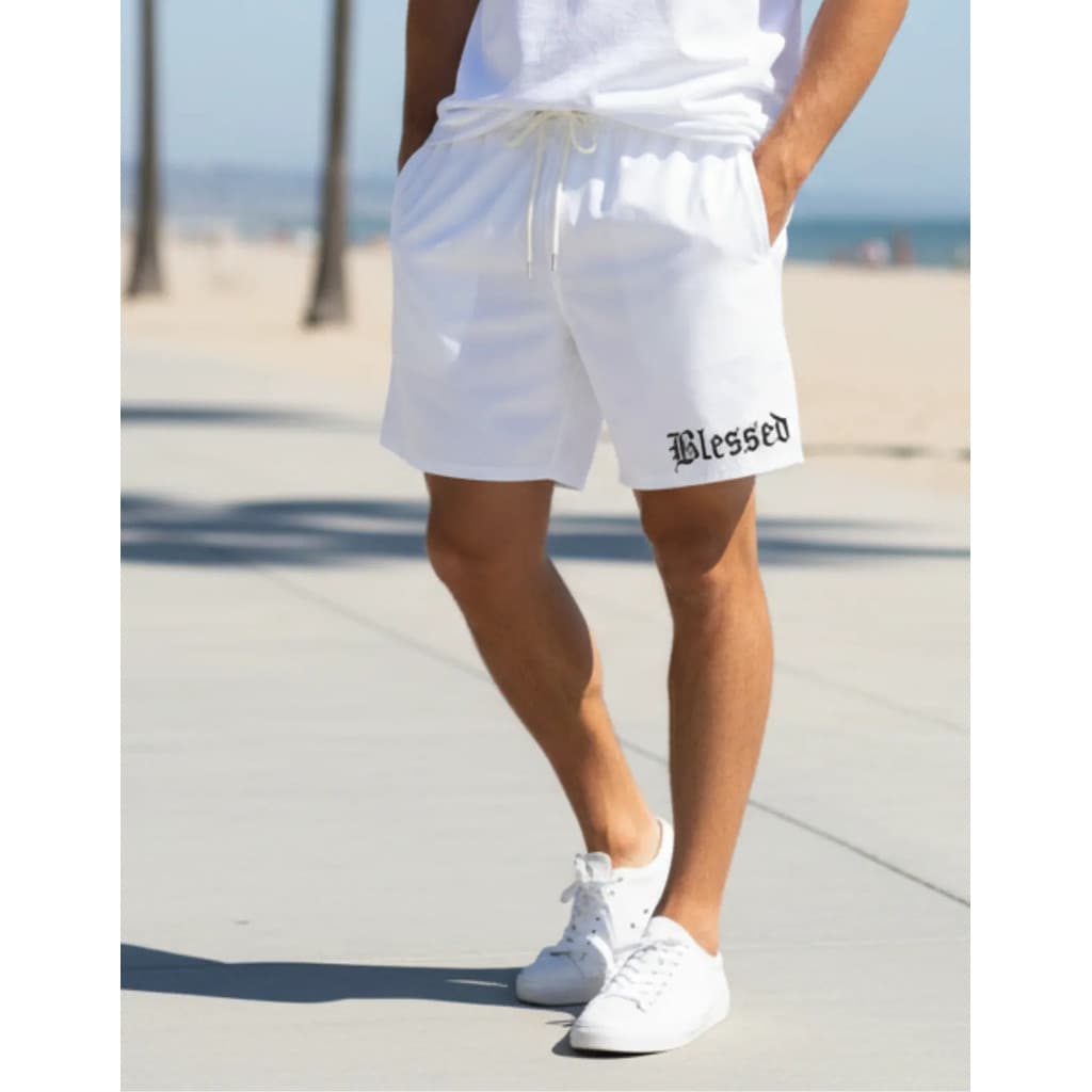 Bermuda Short Blessed Tactel Elastano Treino Praia Ver茫o Top Aben莽oado Bermuda Para Treino