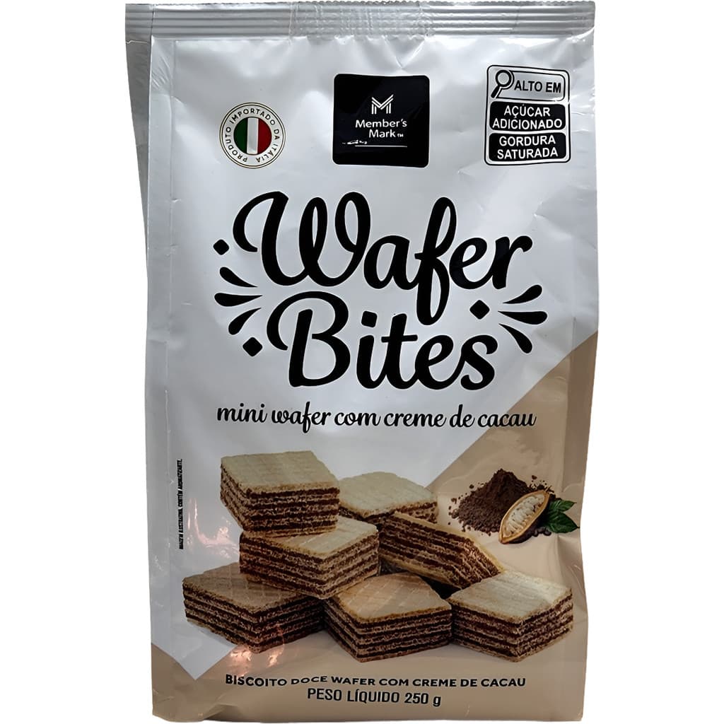 Mini Wafer Com Creme De Cacau Member's Mark Caixa 250g