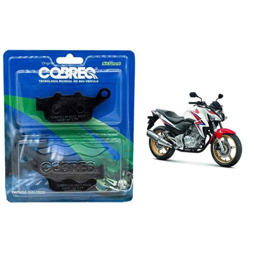 Pastilha Freio Traseira Organica Cobreq Honda Cb 300r Cb 300 2011 2012 2013 2014 2015 Sem Abs N-1617