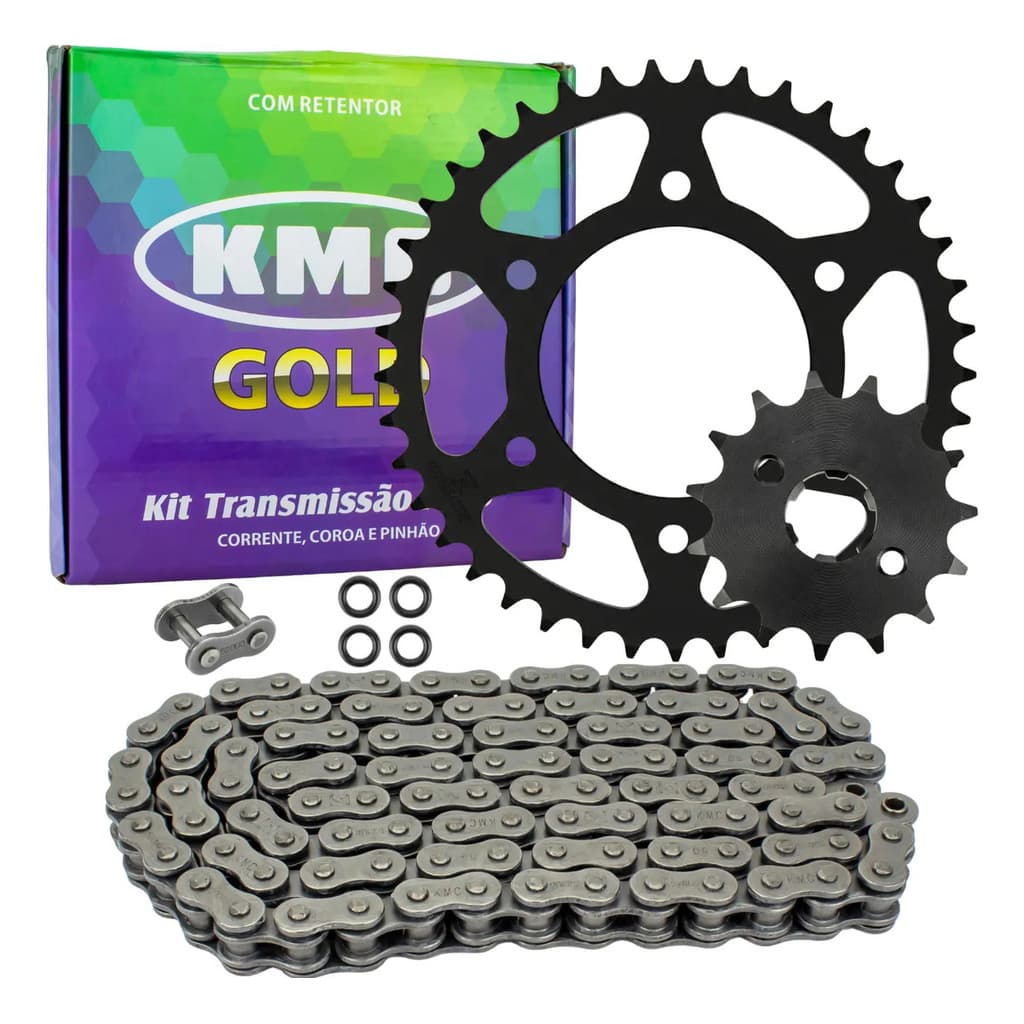 Kit Relação Para Moto Honda Crf 230 Kmc Gold Com Retentor Preto