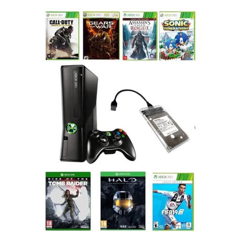 Hd Externo Com Desbloquei P/ Todos Xbox 360 Lotado De Games Desbloquead