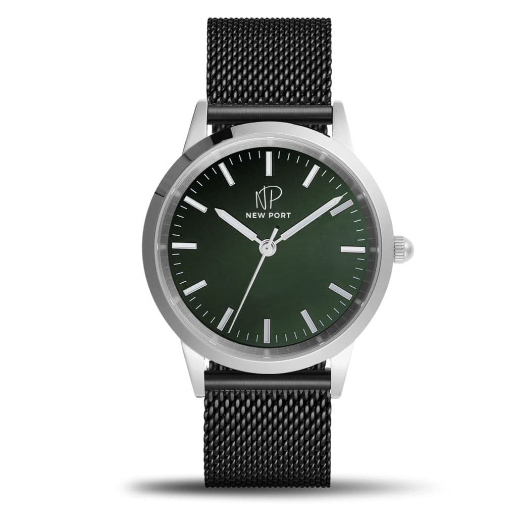 Relógio Casual Masculino Preto Clássico Elegante New Port