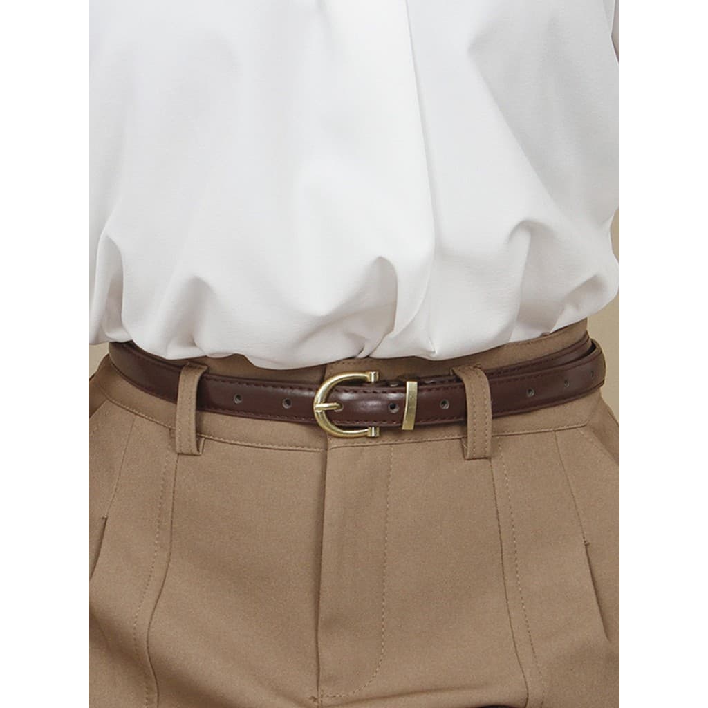 Cinto pequeno feminino simples cinto fino senhoras Retro Jeans cinto estudantes coreanos preto moda All-Match cinto deco