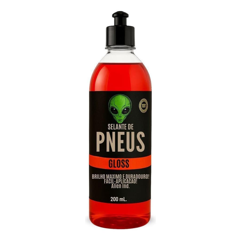 Pretinho para Pneu Alien 200ml Brilho Intenso e Alta Durabilidade