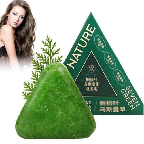 120G Nature Usman Grama Cabelo Crescimento Shampoo Sabonete Barra Artesanal S6X8