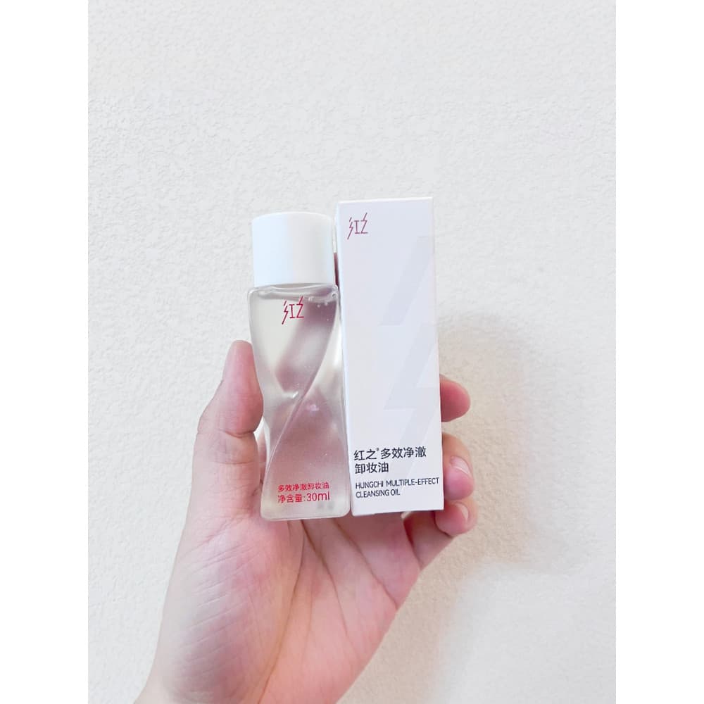 Vermelho sem emaranhado Multi-efeito limpeza óleo de limpeza amostra média 30ml viagem portátil limpeza profunda limpeza