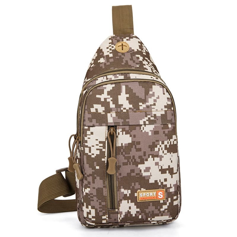 Bolsa de peito masculina Casual bolsa mensageiro de ombro camuflada multifuncional moda Crossbody bolsa pequena bolsa es