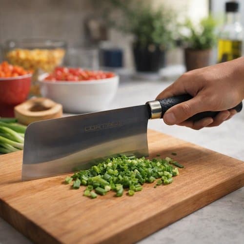 Cutelo Inox 30cm Resistente Lamina Afiada Cabo Ergonômico Corte Preciso Profissional