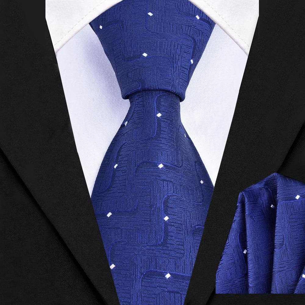 Conjunto De Duas Peças De Bolso Quadrado De Negócios Para Homens (8cm Gravata De Mão + Lenço) Acessórios De Casamento Si