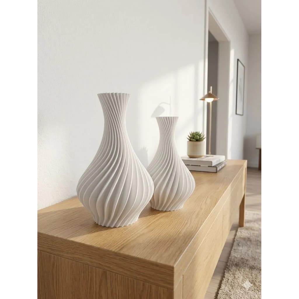 Par de Vasos Decorativos Modelo Jarro para Sala, Escritório e Decoração