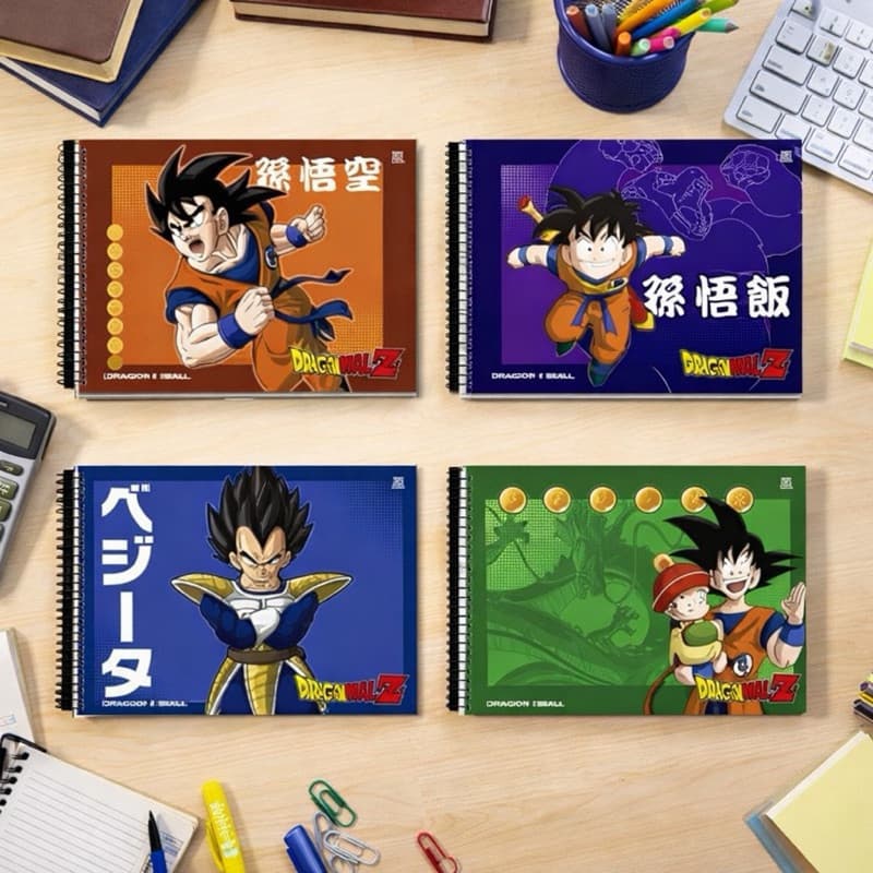Caderno Brochura Ilustrado Anime Tema Escolar Desenho Cartografia Criativo
