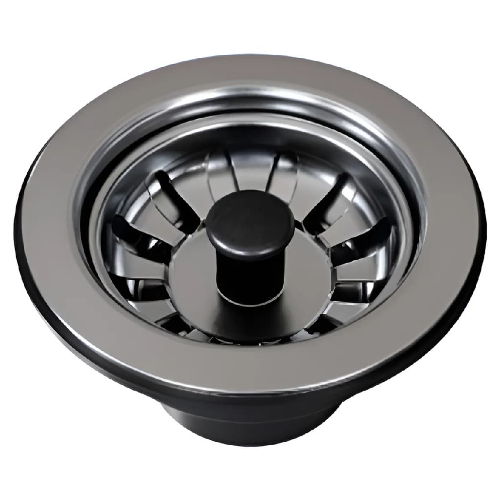 Válvula De Escoamento Para Pia de Cozinha Polido Inox 3.1/2"