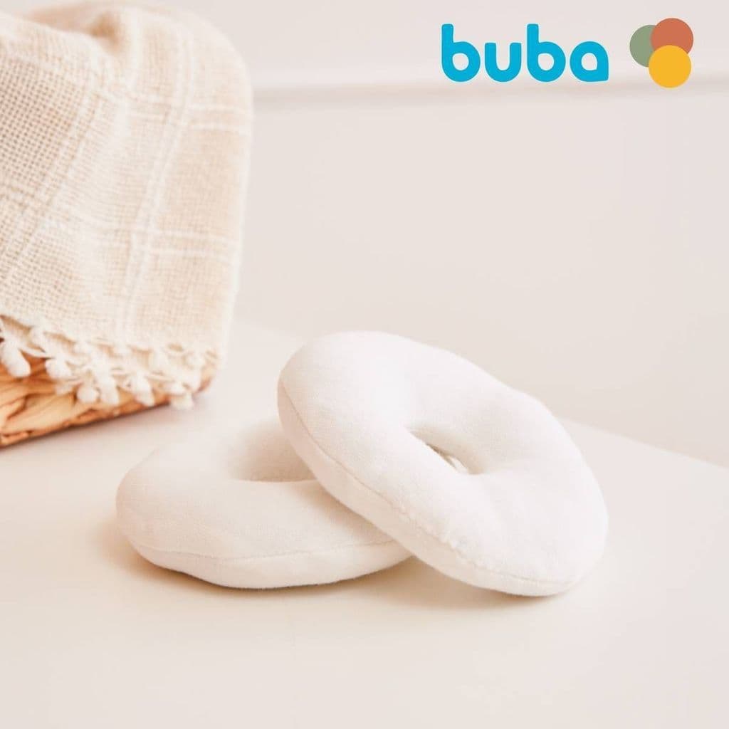 2 Rosquinha Buba Protetor Seios Peito Amamentação 100% Algodão Lavável