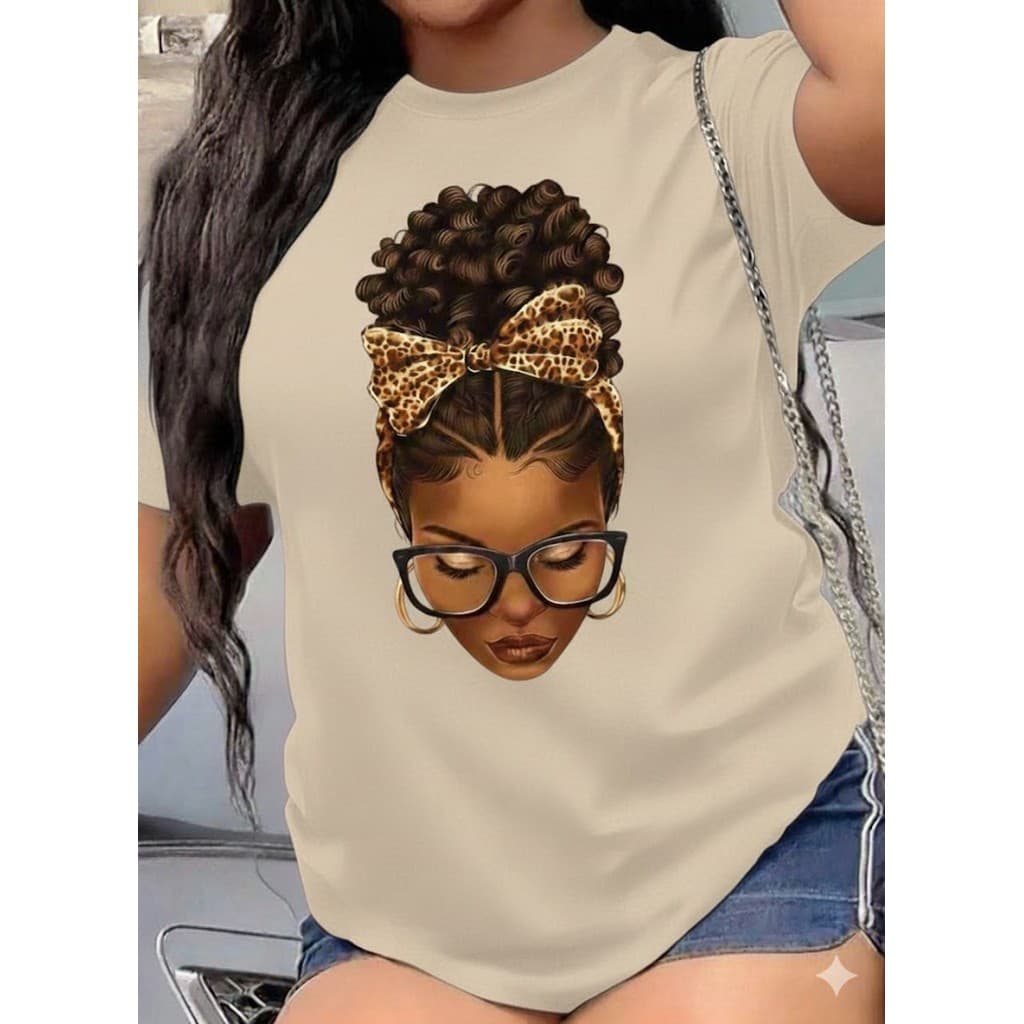 Camiseta Feminina Estilosa Estampada Mulher Emponderada Girl Power Camisa 100% Algodão Moda Over