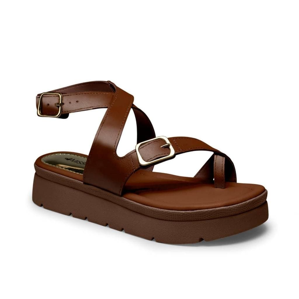 SANDÁLIA FEMININA MISSISSIPI FLATFORM ORIGINAL TORNOZELO