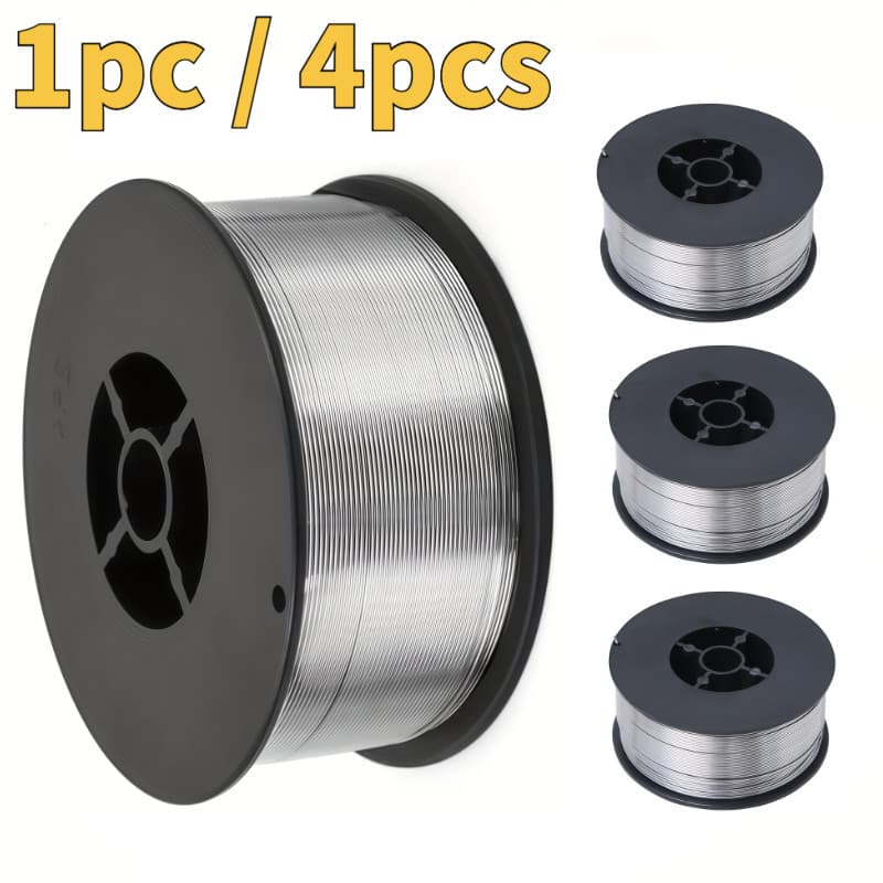 Kit Arame Para Solda E71T-GS Uso Sem Gás 1.0mm 1Rolos/4 Rolos De 1 Kg