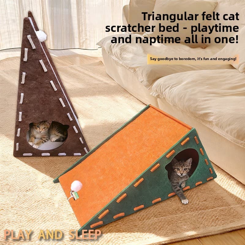 Placa de Arranhar para Gatos em Feltro, Ninho Vertical, Placa de Arranhar para Gatos Resistente ao Desgaste, Não Solta P