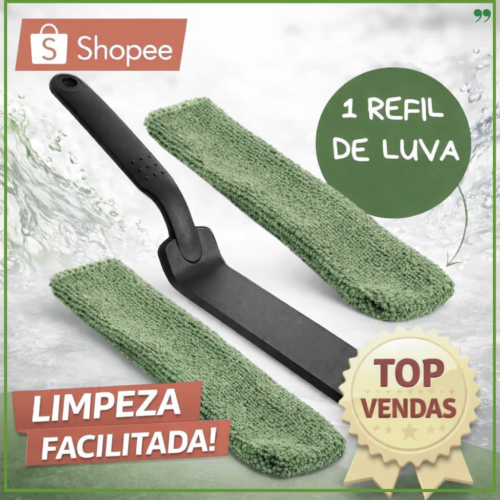Kit Limpa Box e Blindex Limpador De Vidro Limpeza de Vãos Cantos AKORA