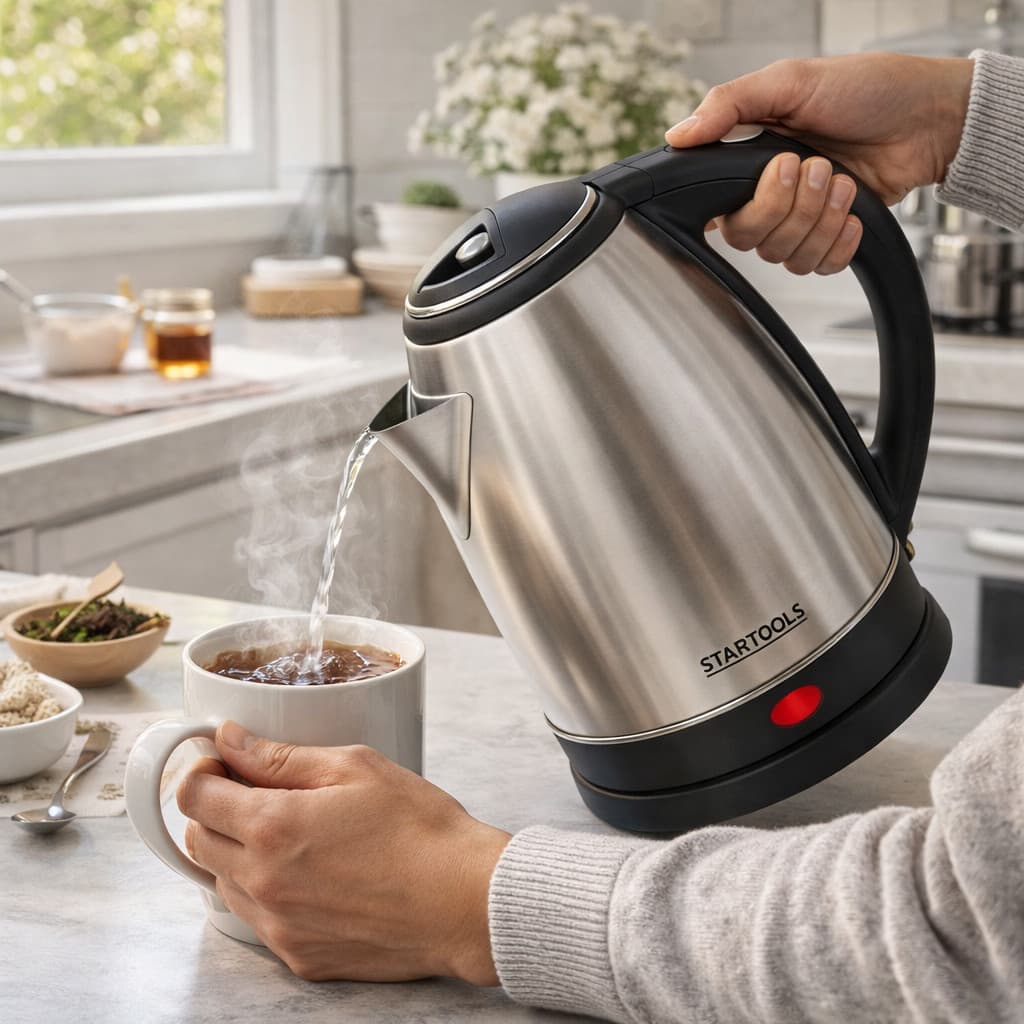Chaleira Elétrica Inox 2l 1000w Cor Cinza