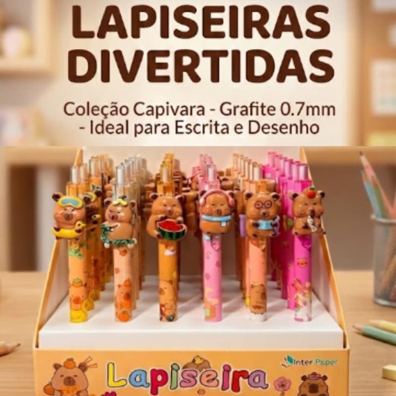 kit lapiseira De Capivara mais grafite , Adequadas Para Escritório , Papelaria , Presentes De Feriado