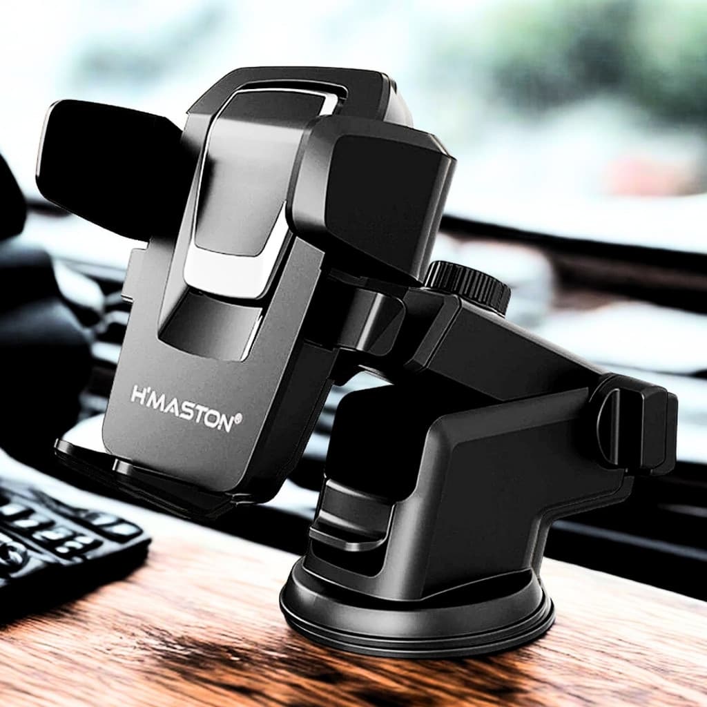 Suporte Celular Carro GPS Suporte para Celular Carro Ventosa Ajustável 360° CJ-02