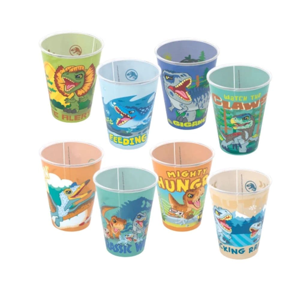 COPO JURASSIC BABY PARK DINOSSAURO INFANTIL 280 ML 1PÇ VARIADOS