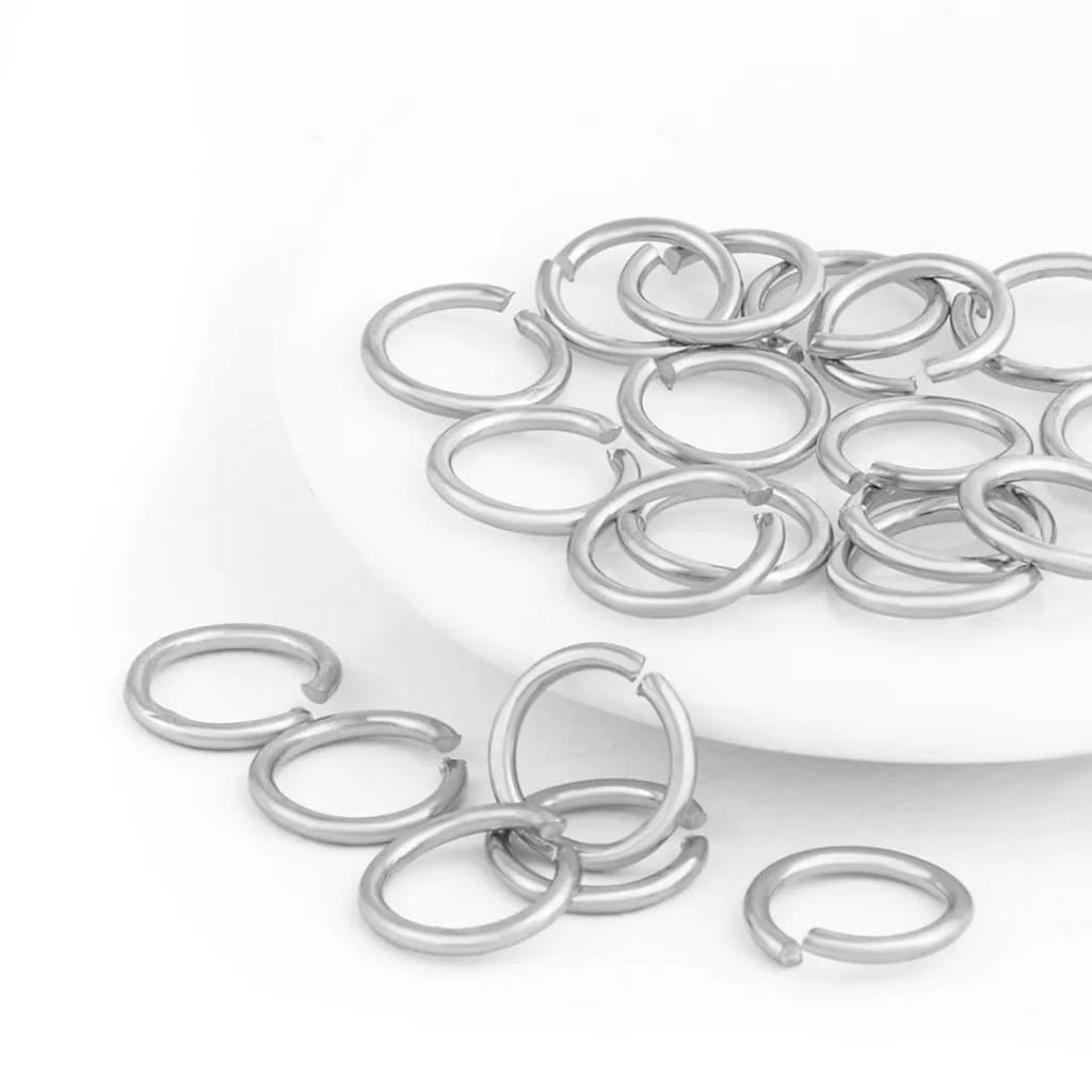 Argolinha Argola Aberta 100un 4mm 5mm 6mm 7mm 8mm 10mm Prata Dourada Artesanato
