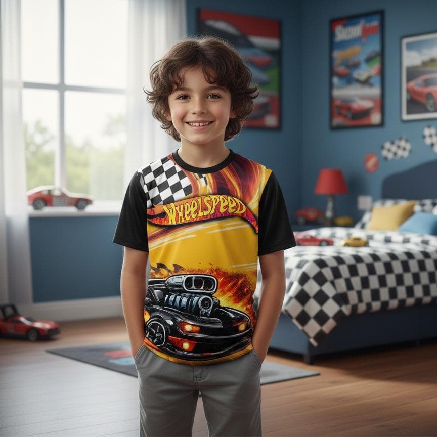 Camisa Infantil Personagens Wheelspeed Original Carros