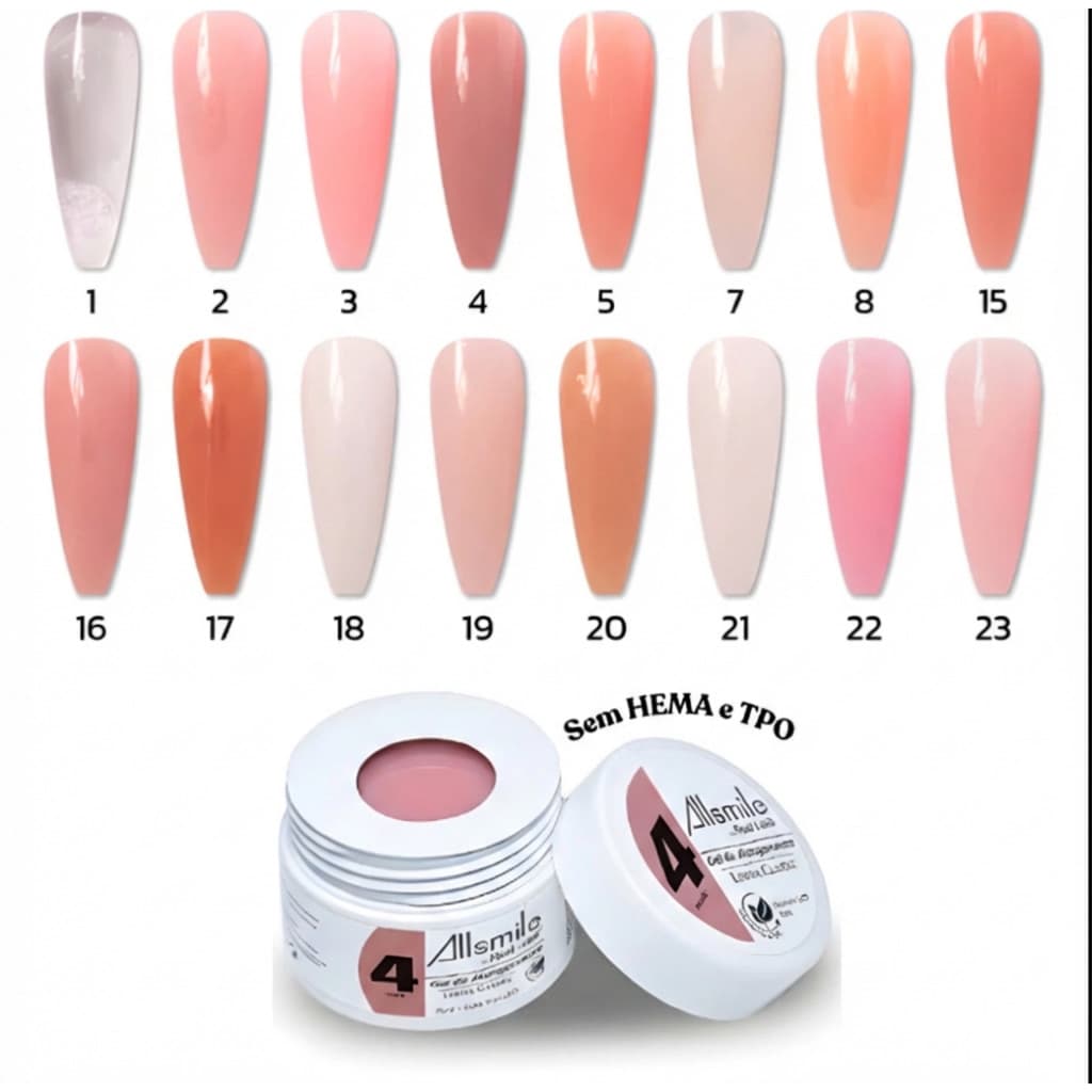 Gel de Alongamento 15ml Sem HEMA e TPO Allsmile - Real Love s