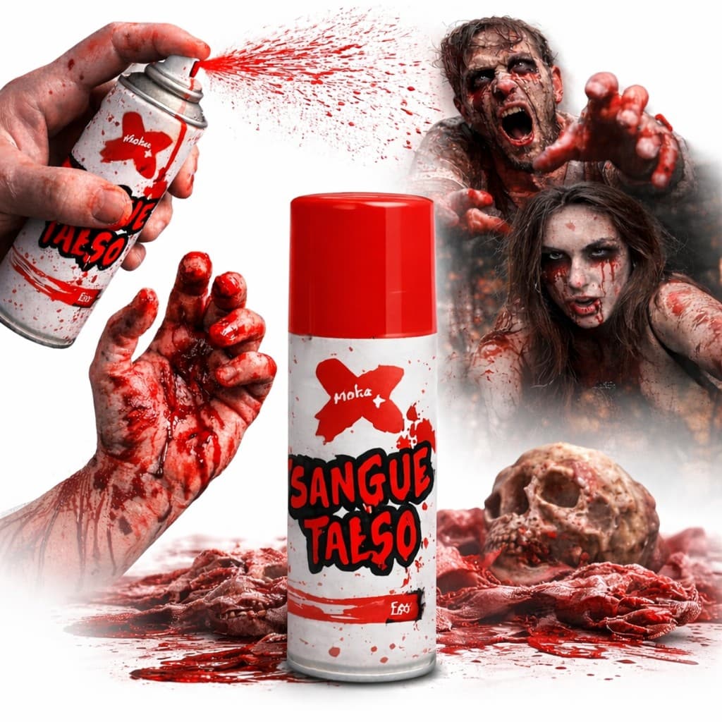 Spray Artística Falso Realista Halloween Fantasia Terror Teatro Festa