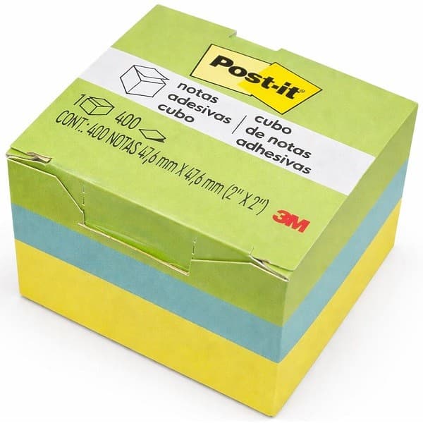 POST-IT Cubinho Verde 400 Folhas 47.6MM X 47.6MM