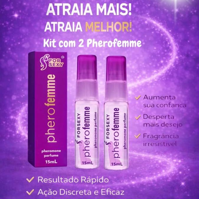 Kit Perfume com Atração Instantânea - Pherofemme Sedução
