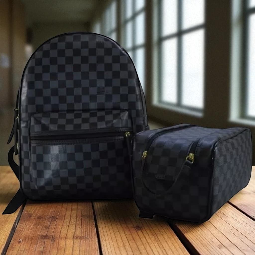 Kit Bolsa Mochila Com Necesserie Conjunto Costa Porta Maquiagem Chuteira