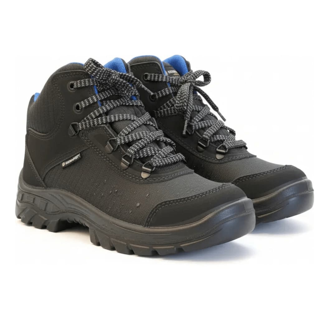Botina de Segurança Azul/Preto Primavera – Conforto, Leveza e Proteção Profissional