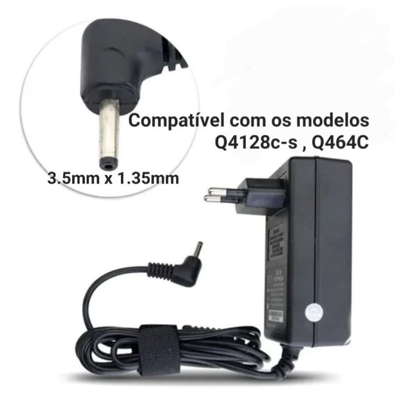 Carregador Para Notebook Positivo Q464C Q4128c-s 5v Bivolt