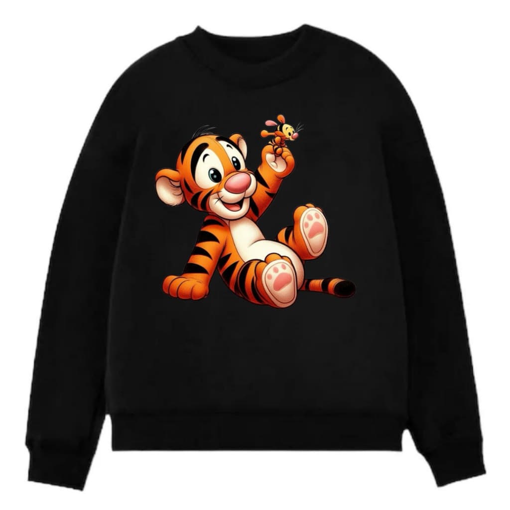 Moletom Infantil Gola Careca Algodão Tigre Gael Shop