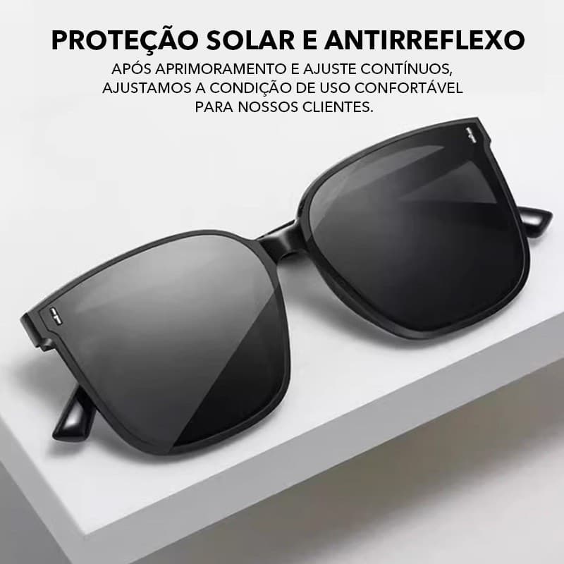 Coreano Sem Moldura Óculos de Sol Unissex UV400 Leve Frescor Moderno Casual Look Clean  Look Clean 1 Par
