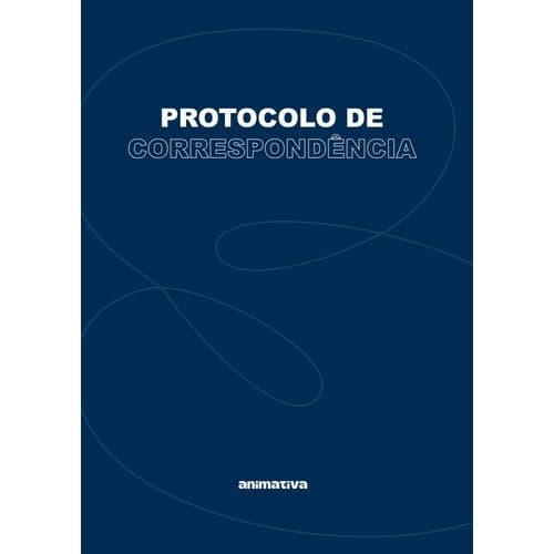 Livro De Correspondencias Protocolo Formulario Azul 104 Folhas Escritório Organização