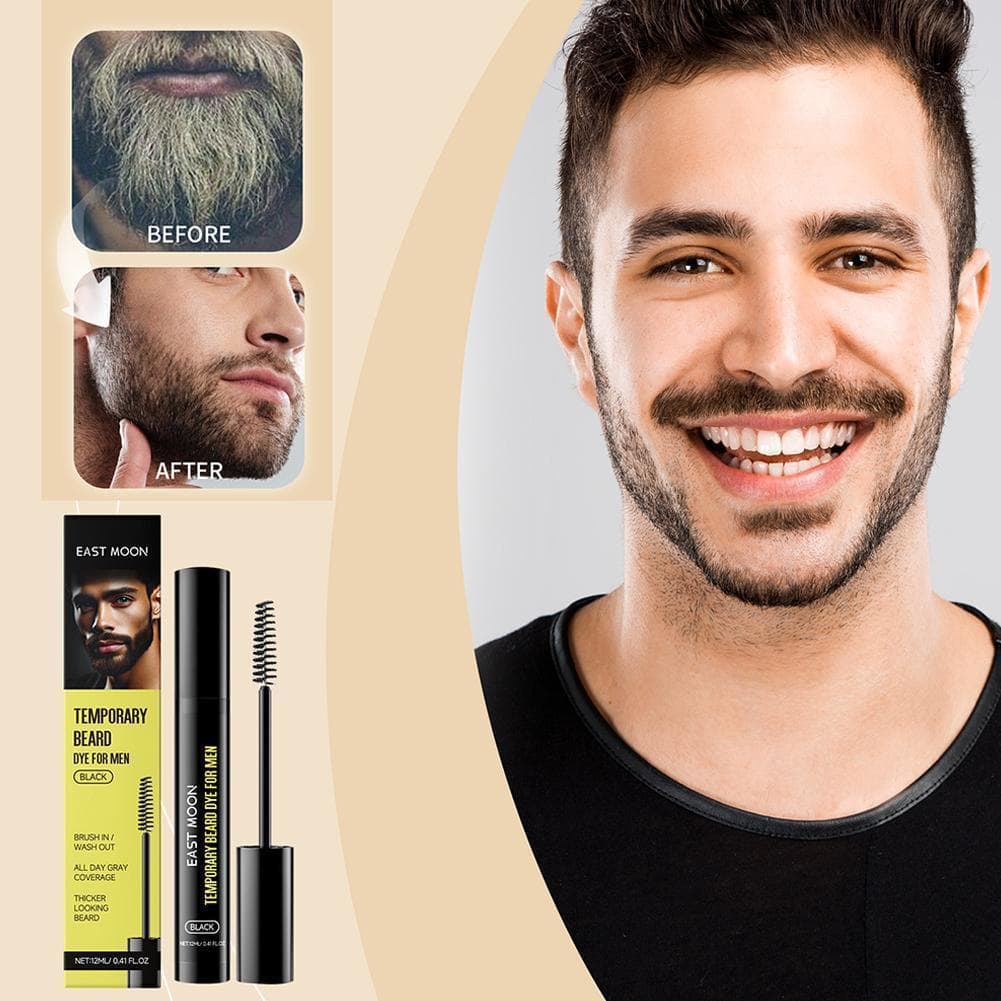 Tintura Temporária Para Barba Homens , Preta , Bigfoot , Sobrancelha , Hidrata , Nutre Barbas Naturalmente