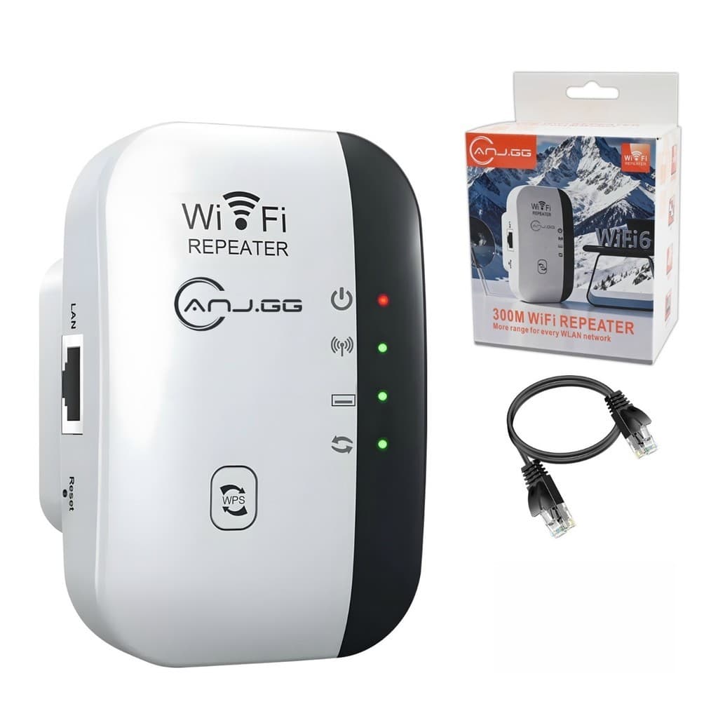 Repetidor de Sinal WiFi 300Mbps Amplificador de Internet Wireless com Porta LAN