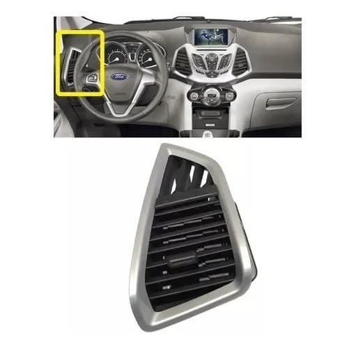Difusor De Ar Ford Ecosport 2012 A 2018 Original Prata