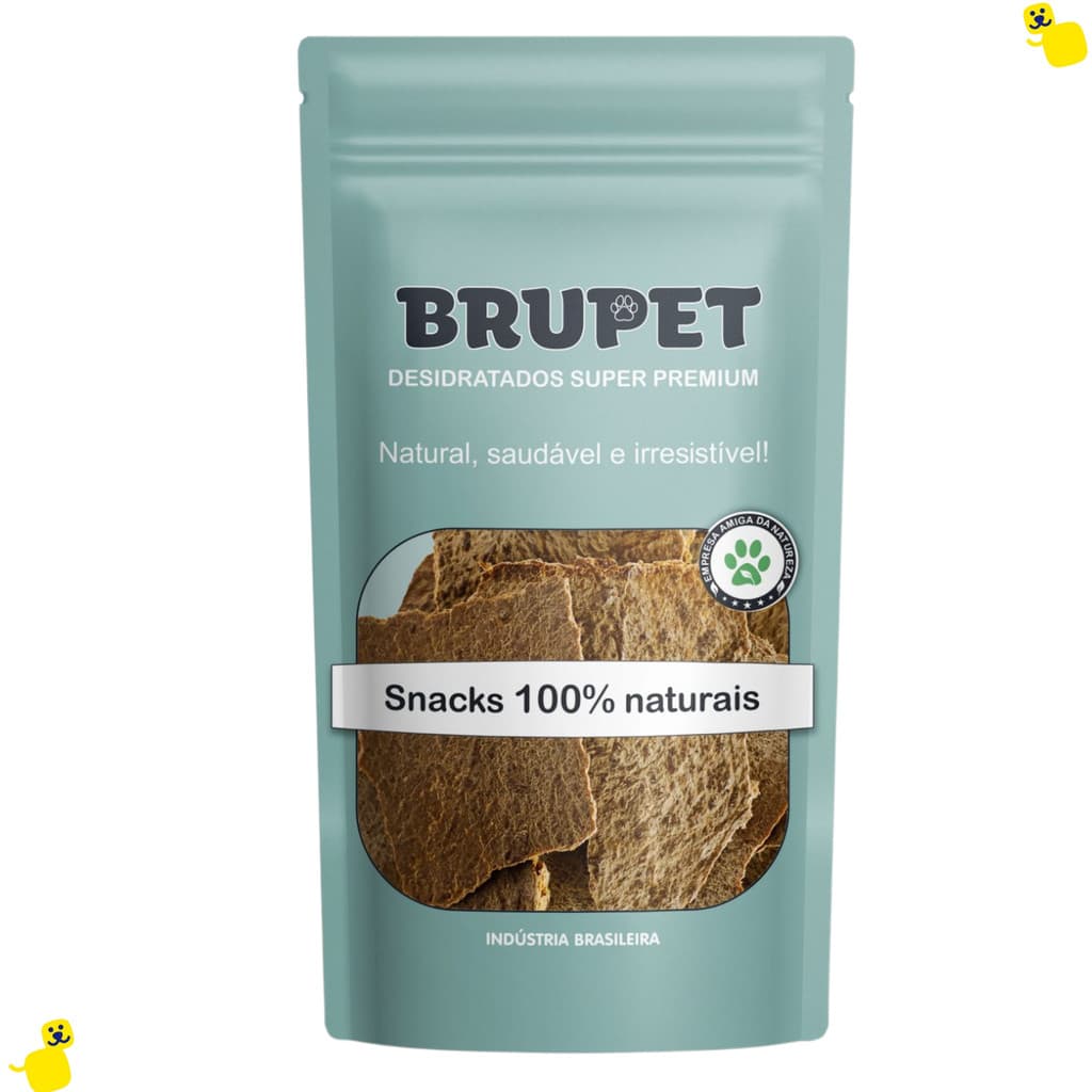 Chips Bovino Brupet 100g Petisco para Cachorro Petisco Desidratado para Cachorro Snacks Petisco Cães